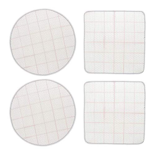 Tubayia 4 Stück Blank Latch Hook Teppich Leinwand für DIY Stickerei Handwerk Dekoration von Tubayia