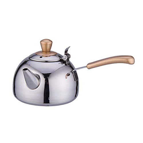 Tubayia 400ml Edelstahl Pfeifkessel Wasserkocher Teekessel Kaffeekanne für Haus/Café von Tubayia