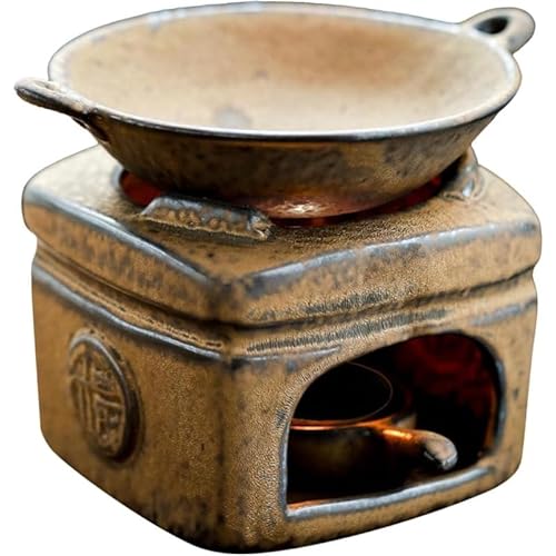 Tubayia Brenner Rauchfrei Abnehmbare Handgeschnitzte Vintage Keramik Schmelzwürfel für Desktop Handarbeit Schlafzimmer, Zeichensatz Tubayia Brenner Rauchfrei Abnehmbare Handgeschnitzte Vintage Keramik Schmelzwürfel für Desktop Handarbeit Schlafzimmer, Zeichensatz von Tubayia