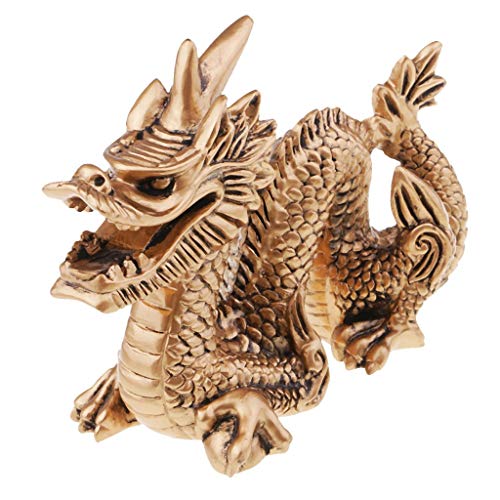 Tubayia Chinesische Harz Drache Statue Skulptur Figur Reichtum Wohlstand Glück Symbol Dekoration Geschenk von Tubayia