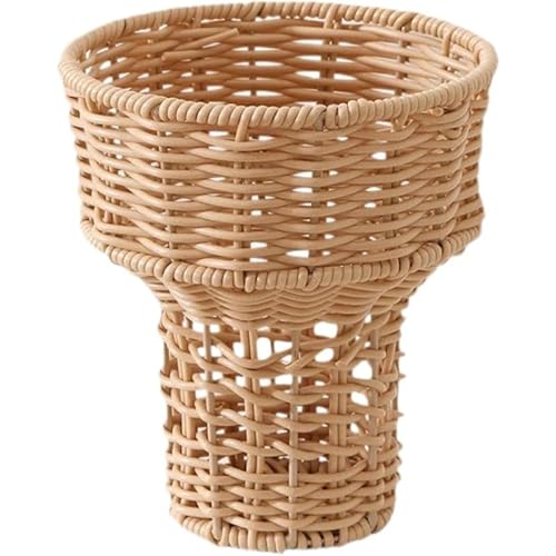 Tubayia Eiscreme-Blumenkorb, gewebter Korb, Blumentopf-Behälter-Dekoration, Blumentopf-Blumenstraußhalter für den Außenbereich, für Schreibtisch Tubayia Eiscreme-Blumenkorb, gewebter Korb, Blumentopf-Behälter-Dekoration, Blumentopf-Blumenstraußhalter für den Außenbereich, für Schreibtisch von Tubayia