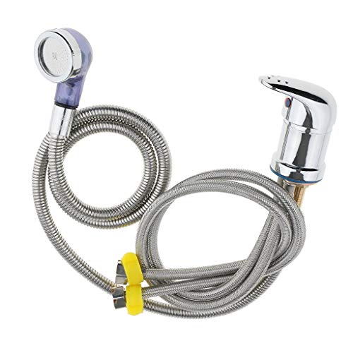 Tubayia Friseur Waschbecken Wasserhahn Mischbatterie mit Schlauch und Handbrause (70cm) von Tubayia