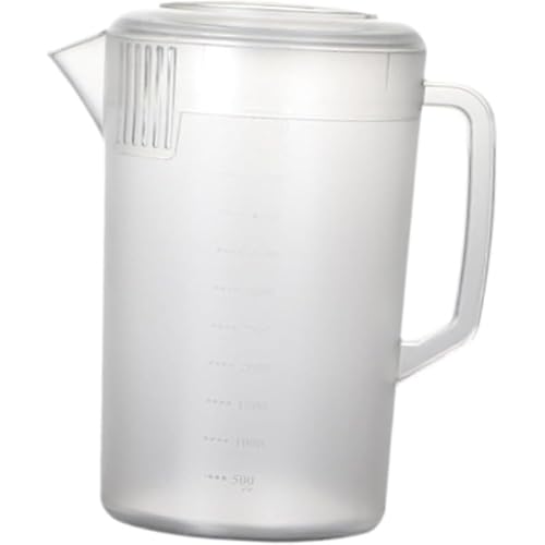 Tubayia Getränkespeicherbehälter Flüssigkeit Messen Sie die Tasse leicht zu reinigen, 5000 ml und Ausgabemedelen -Eistee -Tee -Krug -Saft -Krug für Öl (Klar) von Tubayia