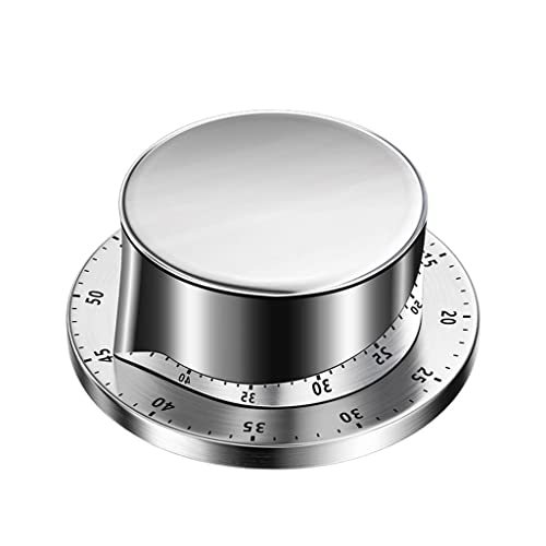 Tubayia Küchentimer Kochtimer Küchenuhr mit Wecker Magnetischer Untersatz Mechanischer Timer Küchenerinnerung (Weiß) von Tubayia