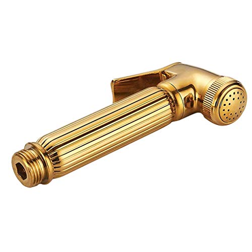 Tubayia Kupfer Bidet Sprayer Sprühkopf Duschkopf Handbrause für WC, Toilette, Badezimmer (Golden) von Tubayia