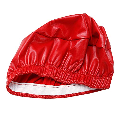 Tubayia PU Leder Runde Hocker Abdeckung Schutzhülle Barhocker Sitzbezug Schonbezug Hockerbezug (Rot) von Tubayia