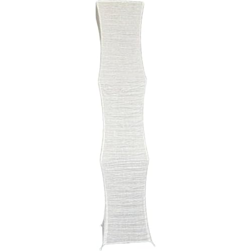 Tubayia Papierdesign Stofflampen Schattenlampenschatten gemütliches Wohnzimmer Dekor kreative LED -Papierlampenschatten modern für Schlafzimmer Haus zu Hause (Weiß/24x123cm) von Tubayia