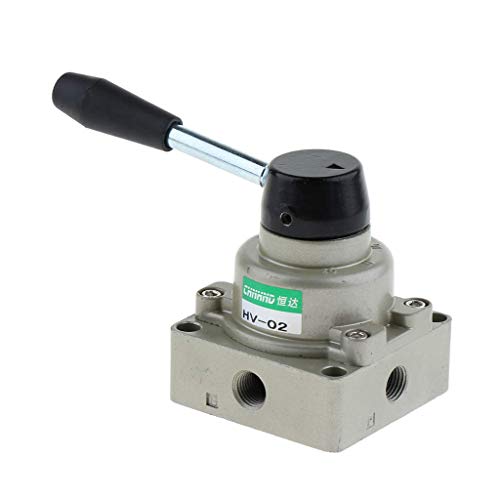 Tubayia Pneumatisches Handdrehventil Steuerventile Handschalter Luftventilsteuerung (wie beschrieben HV-02) von Tubayia