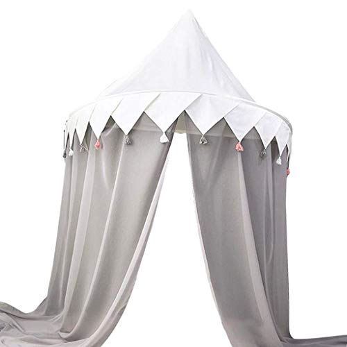 Tubayia Prinzessin Kinderbett Baldachin Betthimmel mit Chiffon Vorhang für Schlafzimmer Kinderzimmer Dekoration von Tubayia