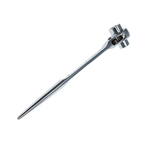 Tubayia Ratschenschlüssel Ratschen Schlüssel Schraubenschlüssel Werkzeug für Gerüstbau (Silber - 21-22mm) von Tubayia