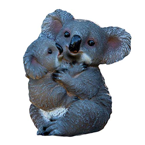 Tubayia Realistische Harz Koala Statue Dekofigur Gartenfigur für Garten Dekoration von Tubayia