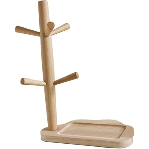 Tubayia Schlüsselablage, Kaffeetassenbaum, Tassenbaumständer, multifunktionaler Organizer, Sammeltablett für Büro, Schlafzimmer, Armbänder, Tischplatte (Cloud Base) von Tubayia