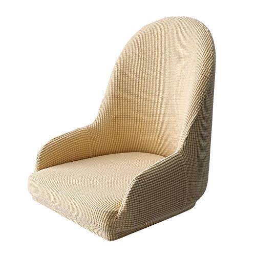 Tubayia Stretch Arm Stuhl Abdeckungen Stuhlhusse Stuhlbezug Stuhl Abdeckungen für Büro,Esszimmer,Hotel (Beige) von Tubayia