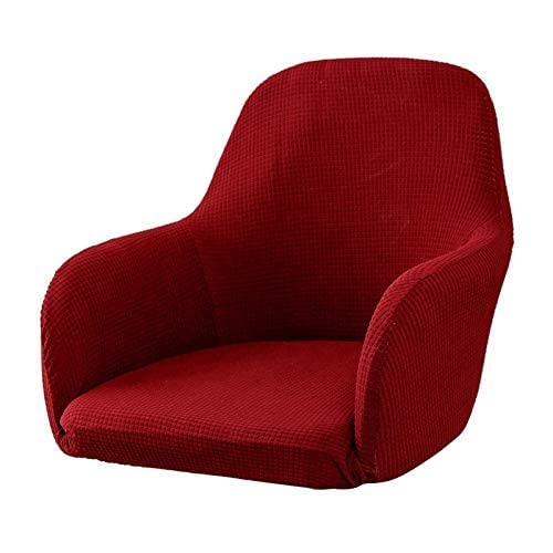 Tubayia Stretch Stuhlbezug Stuhlhusse Stuhl Abdeckung Schonbezug für Esszimmer, Büro (Wine) von Tubayia