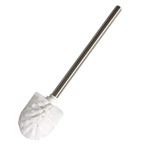 Tubayia Toilettenbürste Klobürste WC Bürste Badezimmer Toilette Reinigungsbürste mit Edelstahlgriff (Weiß 1) von Tubayia