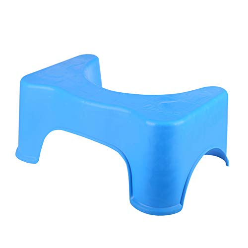 Tubayia Toilettenhocker Badhocker Wc Hocker Kackhocker Fußhocker Anti-Skid für Erwachsene Kinder (Blau) von Tubayia