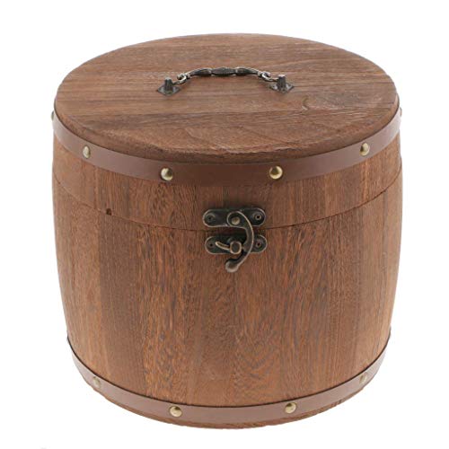 Tubayia Vintage Holz Vorratsdose Kaffeedose Teedose Vorratsbehälter Tee Kaffeebohnen Kanister (Large) von Tubayia