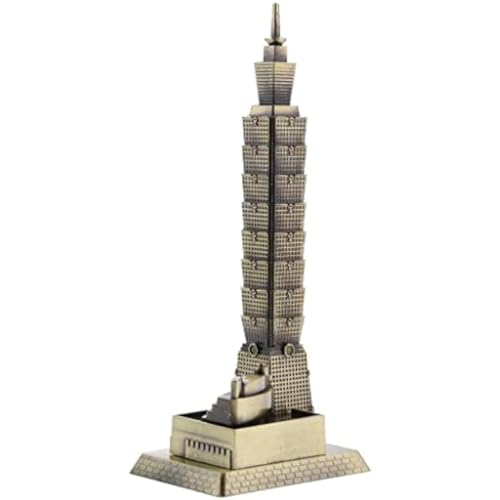 Tubayia Vintage Taipei 101 Tower Architecture Model Berühmtes Gebäude Desktop Ornament Gift von Tubayia