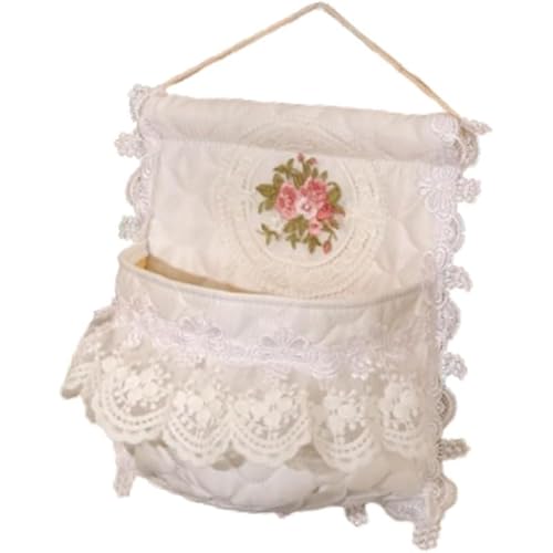 Tubayia Wandhänge Aufbewahrungsbeutel Wandatei Organisator Geschenke räumlich weiß über dem Türorganisator für Wall Kindergarten Badezimmer Schlafsaal (1 Tasche) von Tubayia