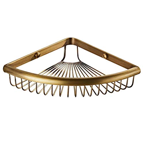 Tubayia Wandmontage Messing Duschregal Badregal Eckregal Duschablage Badezimmer Organizer (Bronze) von Tubayia