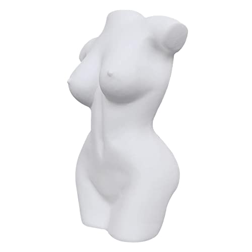 Tubayia Weiblichen Körper Blume Vase Frau Torso Figuren Trockenen Blume Pflanzer Vase Boho Wohnkultur Vasen (Weiß 1) von Tubayia