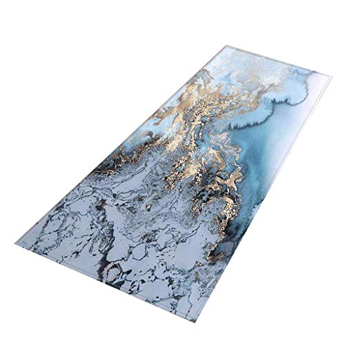 Tubayia rutschfest Küchenläufer Teppichläufer Kurzflor Läufer Teppich für Schlafzimmer, Wohnzimmer, Küche, Bad (C,60x180cm) von Tubayia