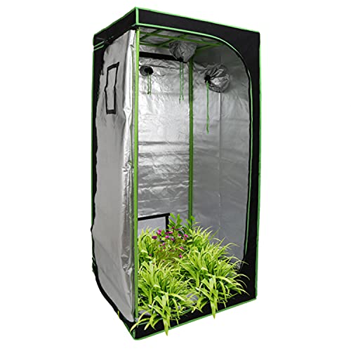 Tubiaz Growzelt, Grow Tent 80x80x180cm, 600D Oxford Lichtdicht und Wasserdicht Growschrank, Luftig Gewächshaus Growroom mit Beobachtungsfenster für Homegrowing Tubiaz Growzelt, Grow Tent 80x80x180cm, 600D Oxford Lichtdicht und Wasserdicht Growschrank, Luftig Gewächshaus Growroom mit Beobachtungsfenster für Homegrowing von Tubiaz