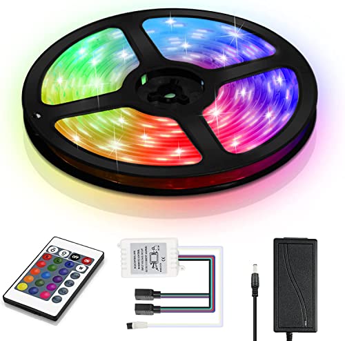 Tubiaz LED Streifen LED Strip 4M 30 LED RGB Farbwechsel 5050 Dimmbar mit 24 Tasten Fernbedienung und Netztei 15 voreingestellte Farben 4 dynamische Beleuchtungsmodi Doppelseitiges Kupfersubstrat Tubiaz LED Streifen LED Strip 4M 30 LED RGB Farbwechsel 5050 Dimmbar mit 24 Tasten Fernbedienung und Netztei 15 voreingestellte Farben 4 dynamische Beleuchtungsmodi Doppelseitiges Kupfersubstrat von Tubiaz
