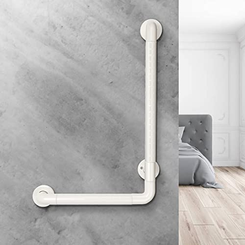 Tubiaz Rutschfester Haltegriff Aus Edelstahl, L-FöRmiger Fluoreszierender Haltegriff, Wandgriff Wandmontage bis zu 200KG, Für Badewanne Schlafzimmer Treppengeländer, 60 * 40cm, Weiß Tubiaz Rutschfester Haltegriff Aus Edelstahl, L-FöRmiger Fluoreszierender Haltegriff, Wandgriff Wandmontage bis zu 200KG, Für Badewanne Schlafzimmer Treppengeländer, 60 * 40cm, Weiß von Tubiaz