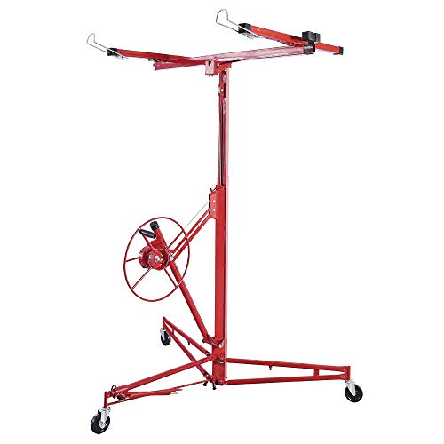 Tubiaz XXL Plattenheber für Rigipsplatten 140-350cm Arbeitshöhe höhenverstellbar, max 290cm Lastarmbreite und 70 kg Traglast von Tubiaz