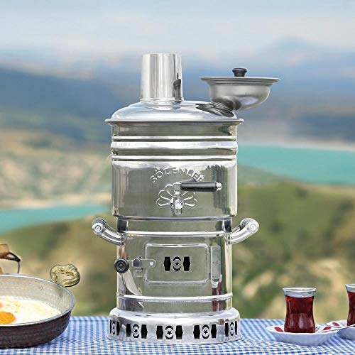 Tubibu Samovar Wasserkocher für Semaver, Samavar, Boot, Camping, Wandern, Jagd, Yacht, 4 l, 4 l von Tubibu