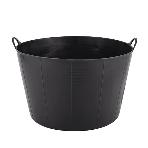 Tubtrug Flexible Eimer, 75 l großes Fassungsvermögen, schwarz, GORTUB75BLK von Tubtrugs