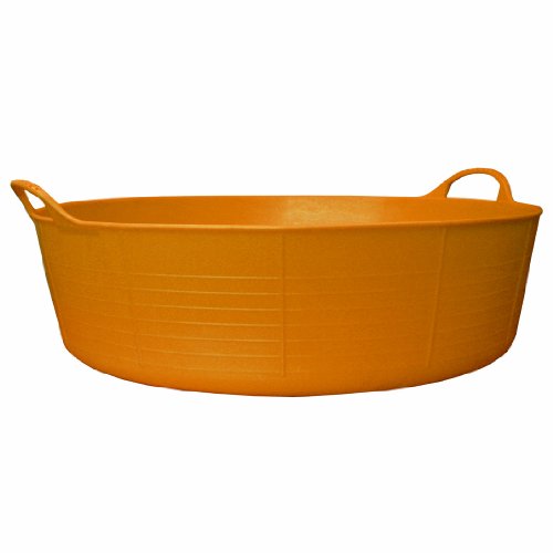 Tubtrug flexible Plastik-Wanne, 15 l, klein und flach, BC081080, Orange, (14L) UK von Tubtrugs