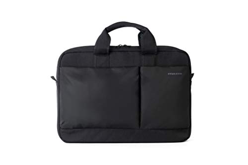 Tucano-Slim Tasche für Laptops bis zu 15,6 Zoll und MacBook Pro 15 Zoll Retina Business Bag & University. Mann und Frau. Dokumentenhalter, langlebig. Taschen für iPhone und iPad Inklusive Schultertasche. schwarz von Tucano