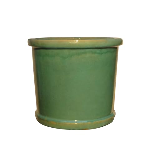 TucanoHamburg Blumentopf, Modell Zylinder Jade, grün 20x17cm, frostfest von TucanoHamburg