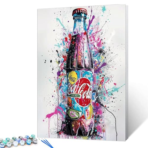 Tucocoo Ölgemälde, Malen nach Zahlen, 40,6 x 50,8 cm, farbige Getränke, DIY-Ölgemälde für Erwachsene und Anfänger, mit Pinseln und Acrylpigmenten, Bansky, Raumdekoration (ohne Rahmen) von Tucocoo