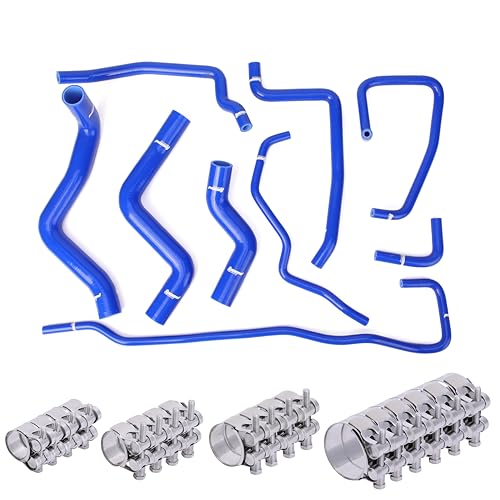 Tucool Racing Silikon-Kühlmittel-Heizungsschlauch für Mazda RX8 RX-8 SE3P 13B-MSP Schlauch-Set mit 18 T-Schraubenklemmen Nr. 1220 von tucool racing
