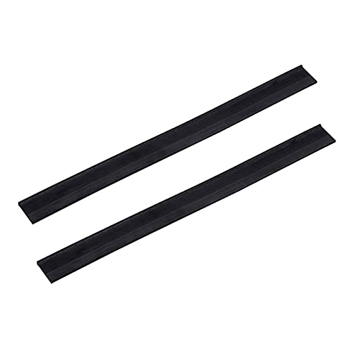 2 Stück Fensterabzieher Silikon Ersatz Gummilippe Zuschneidbar, Doppelseitiger Abzieher Gummi für Duschabzieher Ersatzlippe Silikon, Schwarze Rakse Ersatz Gummi für WV2 und WV5 (280 mm) von Tudaheuiy