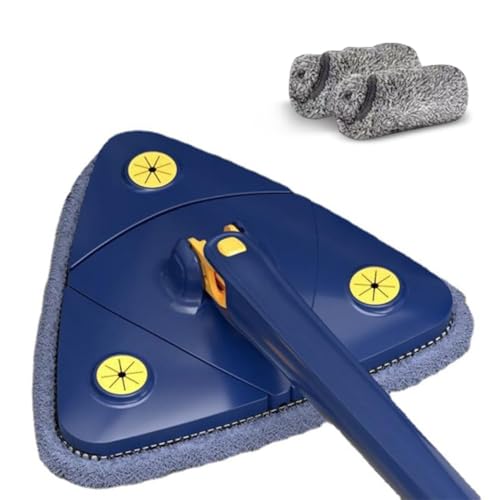 360 ° Rotatable Einstellbarer Reinigungsmopp, Teleskop -Dreieck -Mop -Dreieck -Squeeze -Mopp mit 2 Ersatzpolstern Langes Griff für Bodendecke Ecke Glasreinigung 360 ° Rotatable Einstellbarer Reinigungsmopp, Teleskop -Dreieck -Mop -Dreieck -Squeeze -Mopp mit 2 Ersatzpolstern Langes Griff für Bodendecke Ecke Glasreinigung von Tudaheuiy