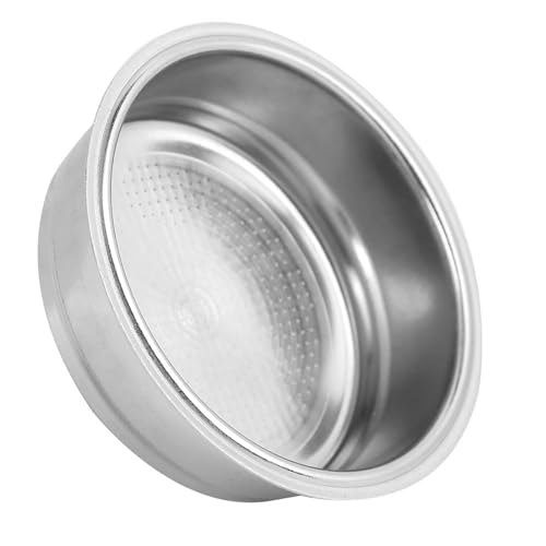 51mm Filterkorb kompatibel, Wiederverwendbare Edelstahl Siebträgerfilterkorb, Filterkorb Kaffeesieb Espresso Sieb kompatibel, Zubehör für Espressomaschine, 8-10g Kaffeefilterkorb für das Home Office von Tudaheuiy
