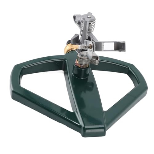 Garten Sprinkler, Automatisch 360 Grad Rotierend Gartensprenger Gartenbewässerung Rasensprenger Verstellbarer Rotierender Wasser Sprinkler für Pflanzen Blumen Gemüse (Silber) von Tudaheuiy