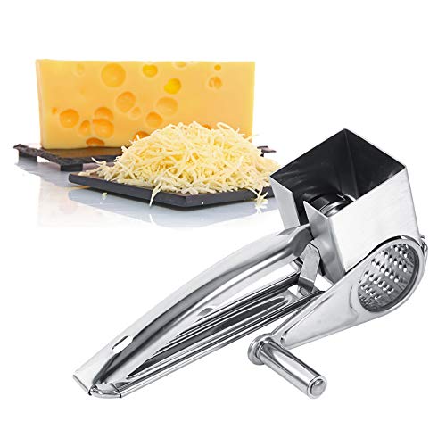 Käsereibemühle Edelstahl, Käsereibe mit Kurbel, Manuell käsereibe Trommelreibe Käseschredder Küchenreibe Rotary Käsereibe für Hartkäse,Weichkäse,Käse,Gemüse,Schokolade,Obst,Nüsse Käsereibemühle Edelstahl, Käsereibe mit Kurbel, Manuell käsereibe Trommelreibe Käseschredder Küchenreibe Rotary Käsereibe für Hartkäse,Weichkäse,Käse,Gemüse,Schokolade,Obst,Nüsse von Tudaheuiy