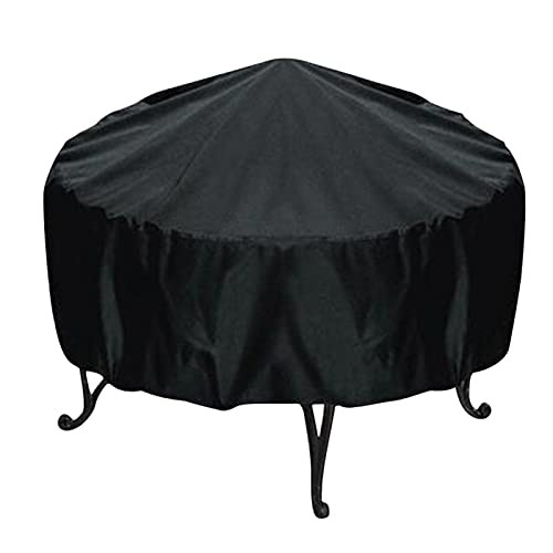 Runde Grillabdeckung, 112cm Durchmesser Grill Abdeckhaube, Anti-Staub, Schnee, Regen, Sonne Grillabdeckung für Holzkohlegrill klein Gasgrill für runde Gaskohle im Freien Raucherabdeckung von Tudaheuiy