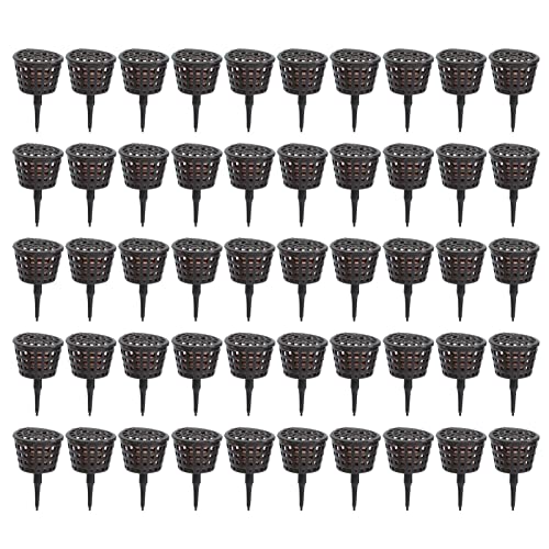 Tudaheuiy 50 Stück Kunststoff Dünger Box, Hydroponik Korb Bonsai Tool Fertilizer Cover Basket Hydroponics Garden Net Cup Düngerbox mit Deckel für Landwirtschaftliche Gartenpflanzung Tudaheuiy 50 Stück Kunststoff Dünger Box, Hydroponik Korb Bonsai Tool Fertilizer Cover Basket Hydroponics Garden Net Cup Düngerbox mit Deckel für Landwirtschaftliche Gartenpflanzung von Tudaheuiy
