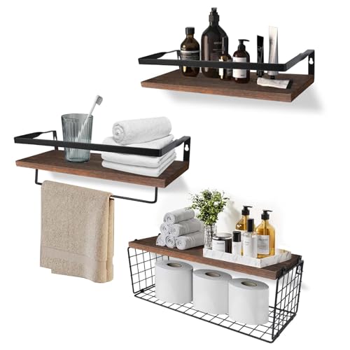 Tudegy Wandregal Holz,3 Pcs Schwebendes Wandregal, Lagerregal mit Haken Design,Schweberegal Holzregal,für Badezimmer, Wohnzimmer, Schlafzimmer, Küche Tudegy Wandregal Holz,3 Pcs Schwebendes Wandregal, Lagerregal mit Haken Design,Schweberegal Holzregal,für Badezimmer, Wohnzimmer, Schlafzimmer, Küche von Tudegy