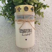 Grabkerze/Trauerlicht Zum Geburtstag/Grablicht Geburtstag von TueddelkramVonHerzen