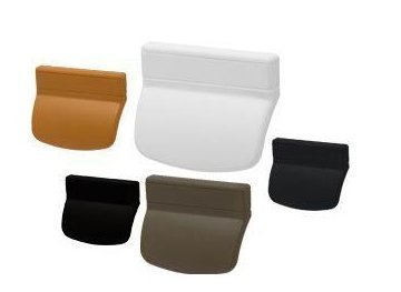 Medos Balkontürgriff Ziehgriff Terrassentürgriff in Weiß, Braun, Eiche, Schwarz, Anthrazit - 71mm x 44mm, Kunststoff, Schwarz von Medos