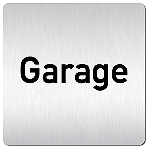Türschilder24 XXL Schild - Türschild (B) • 125 x 125 mm • Garage • 1,5 mm Aluminium Vollmaterial • 100% Made in Germany Türschilder24 XXL Schild - Türschild (B) • 125 x 125 mm • Garage • 1,5 mm Aluminium Vollmaterial • 100% Made in Germany von Türschilder24