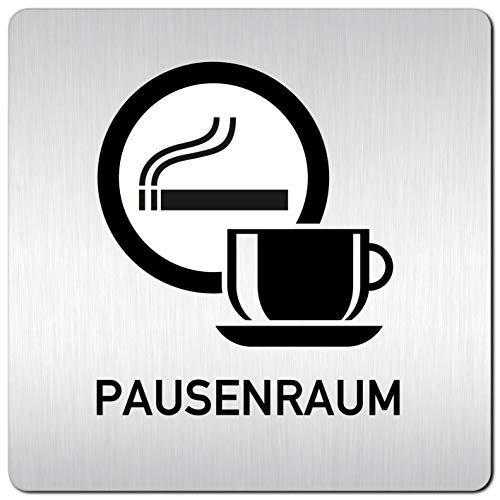 Türschilder24 XXL Schild - Türschild (B) • 125 x 125 x 1,5 mm • Pausenraum Aufenthaltsraum Teeküche Raucher 001 • Aluminium Vollmaterial • 100% Made in Germany Türschilder24 XXL Schild - Türschild (B) • 125 x 125 x 1,5 mm • Pausenraum Aufenthaltsraum Teeküche Raucher 001 • Aluminium Vollmaterial • 100% Made in Germany von Türschilder24