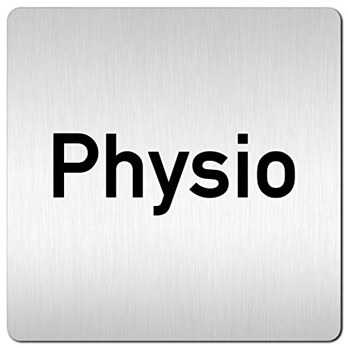 Türschilder24 XXL Schild - Türschild (B) • 125 x 125 mm • Physio • 1,5 mm Aluminium Vollmaterial • 100% Made in Germany von Türschilder24